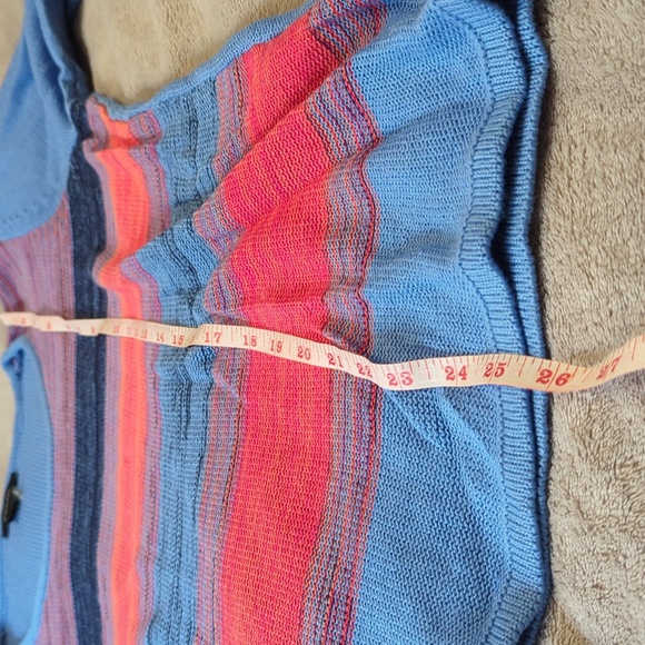 Alison Sheri striped blue and red top XXL - Picture 5 of 6